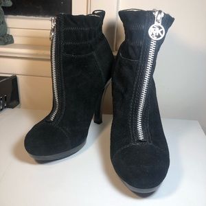 Michael by Michael Kors Black Heeled Ankle Boots
